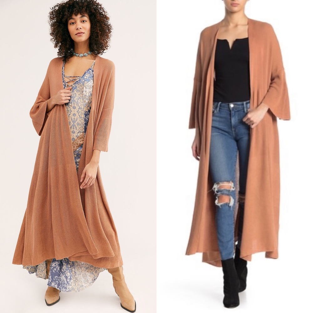 NWT Free People Making Waves Long Cardigan